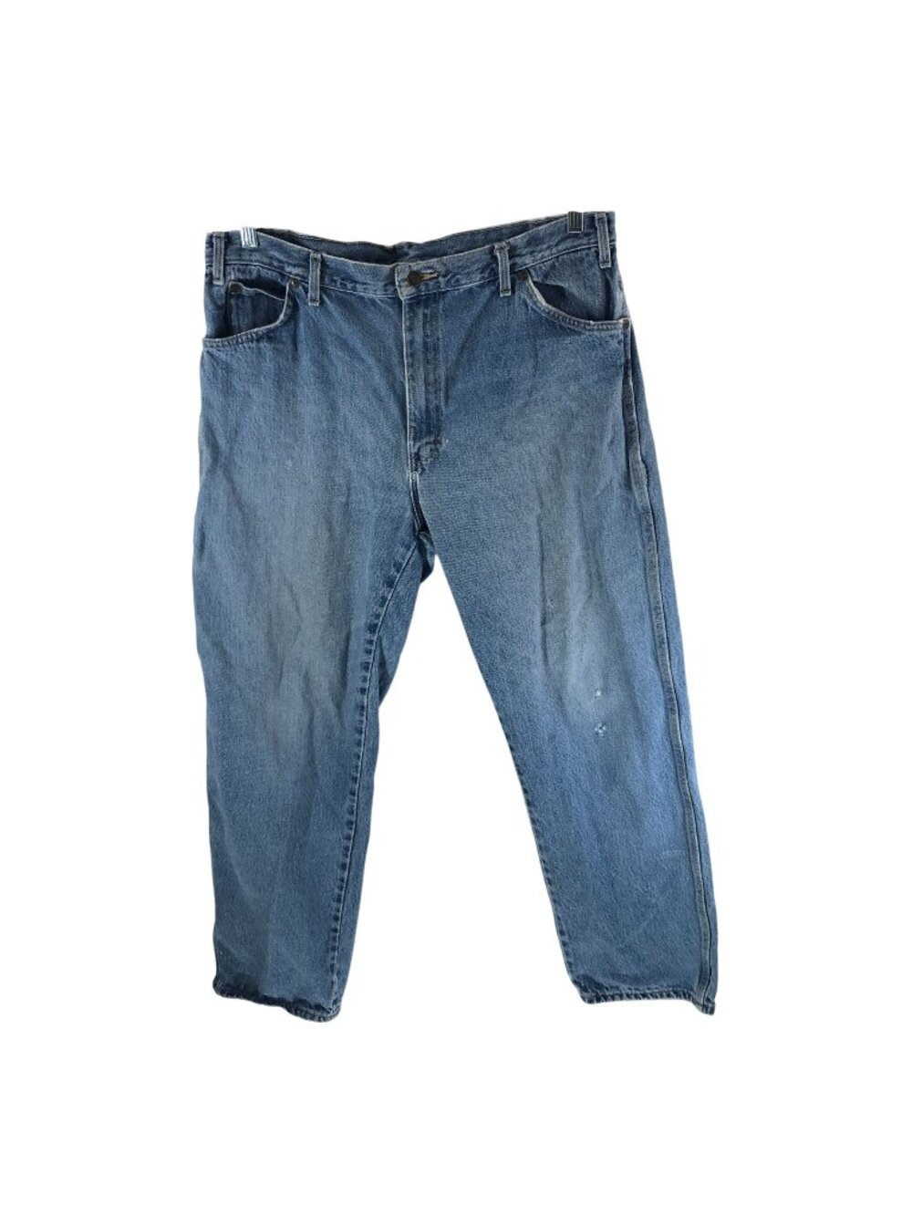 Dickies Mens Straight Leg Carpenter Jeans 38x32 Blue Distressed Denim Workwear